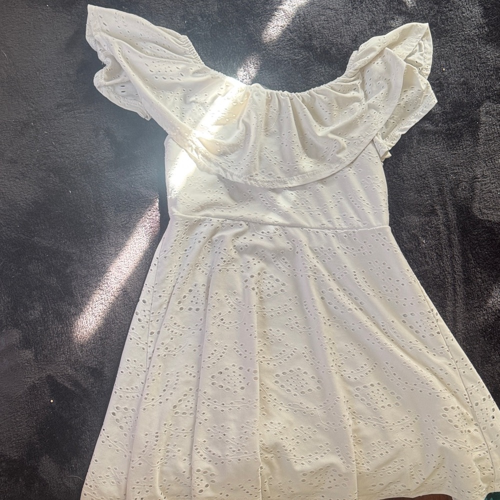 Charming White Kids Dress